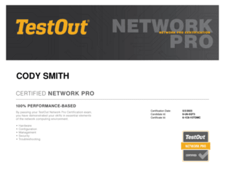 TestOut Network Pro