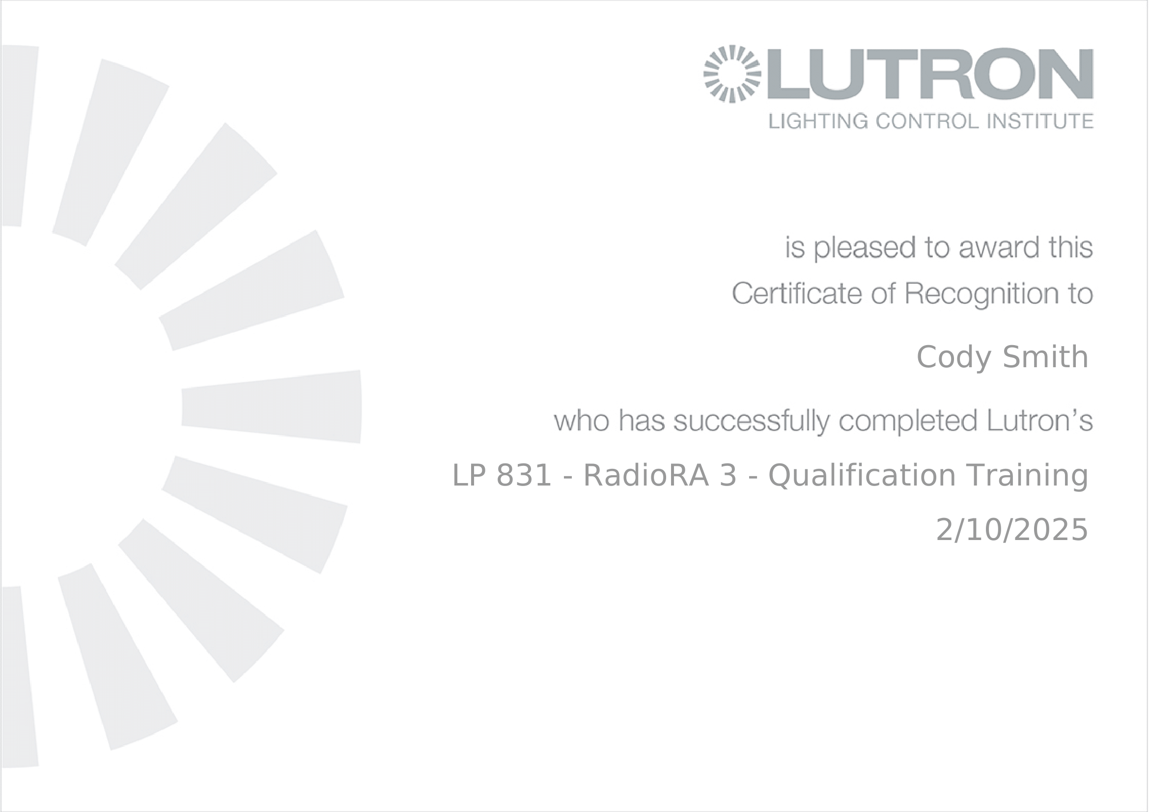Lutron RadioRa3