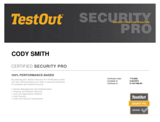TestOut SecurityPro